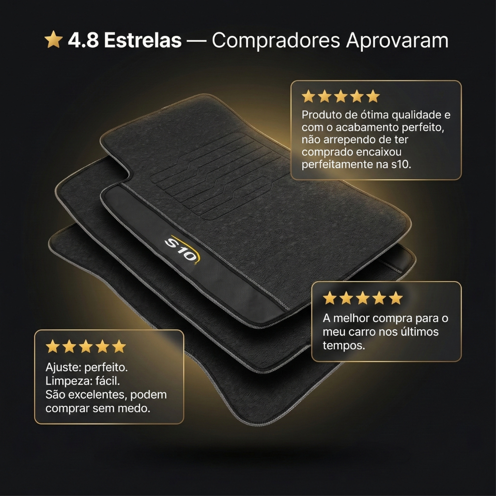 Tapete para S10 Nova Cd 2019 Acima